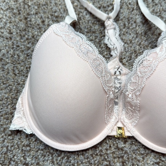 Natori Pink Padded Racerback Bra Size 32D - Picture 2 of 6